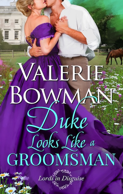 Book cover for Duke Looks Like a Groomsman by Valerie Bowman