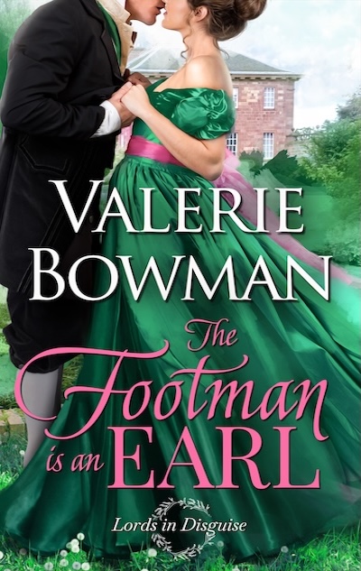 Book cover for The Footman is an Earl by Valerie Bowman